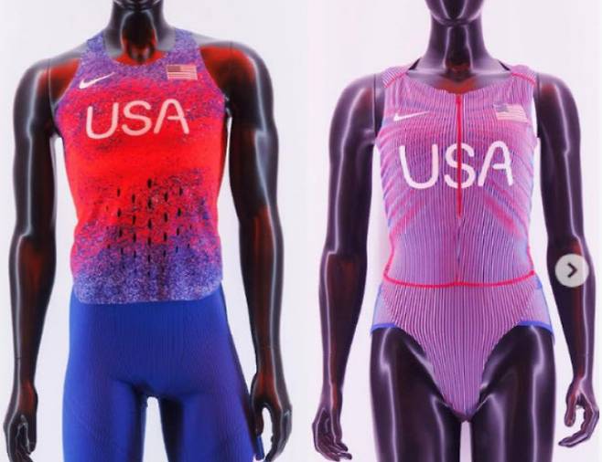 나이키가 공개한 미국 여자 육상팀 경기복(사진=citiusmag 인스타그램 캡처)