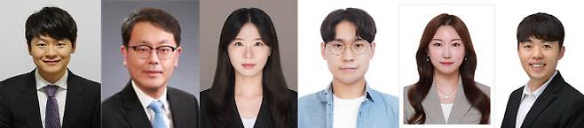 왼쪽부터 논문 교신저자인 유승호 교수, 공동 교신저자인 KIST 최지원 박사, 제1저자를 맡은 이지현 고려대 석사과정생, 오상환 박사과정생, 임해나 KIST 박사, 이홍주 고려대 석사(사진=고려대 제공)