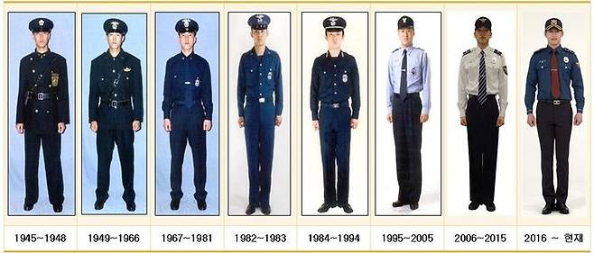 경찰 근무복 변천사ⓒ경찰청 제공