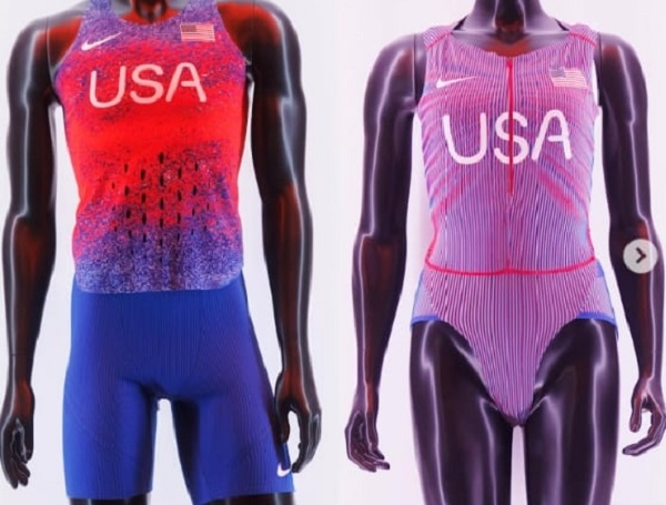 나이키가 공개한 미국 여자 육상팀 경기복. [사진 출처 인스타그램]