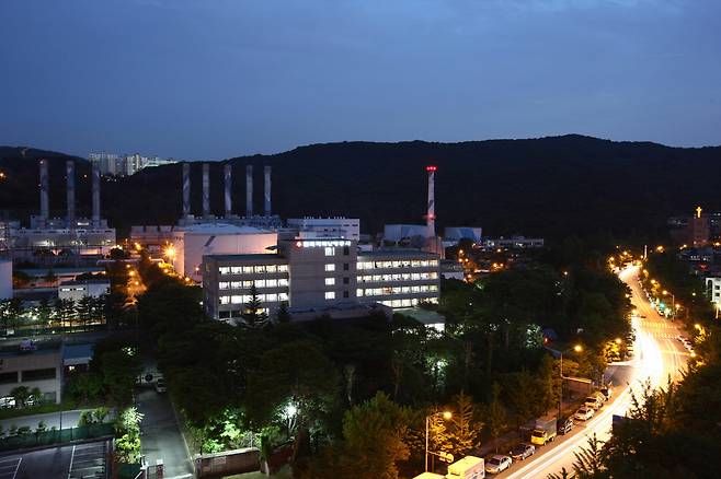 한국지역난방공사 본사야경.