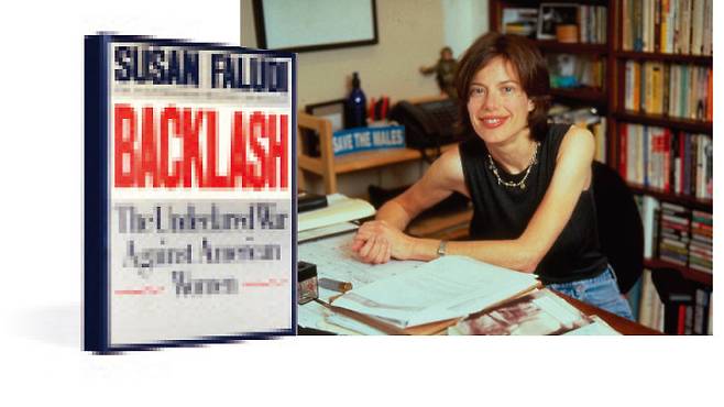 1991년 ‘백래시: 미국 여성들에 대한 선전포고 없는 전쟁’을 출간한 수전 팔루디.