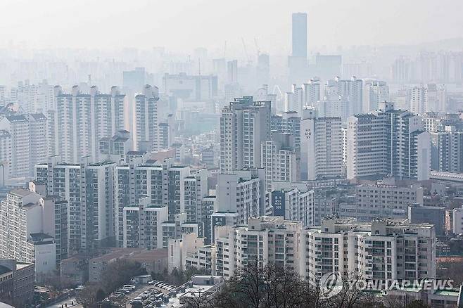 서울 시내 아파트 단지 모습. 연합뉴스