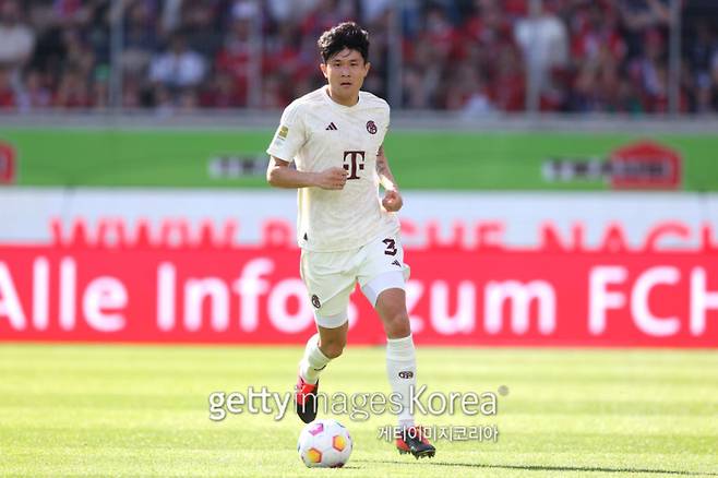 6일 보이스 아레나에서 열린 2023~24 독일 분데스리가 28라운드 하이덴하임과 뮌헨의 경기. 김민재는 5경기 만에 선발 출전했지만 3실점에 모두 관여하며 고개를 숙였다. 사진=게티이미지