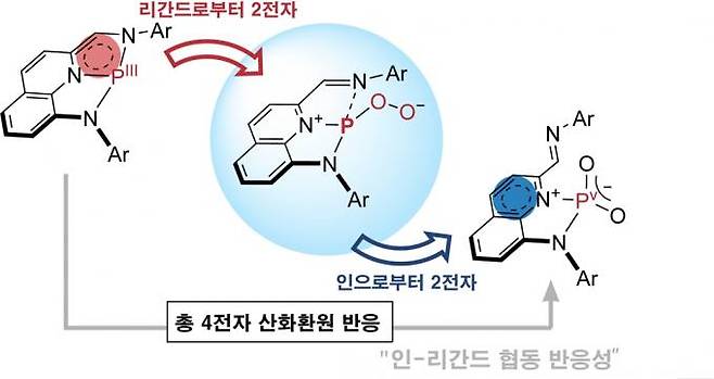 인-리간드 협동 반응성을 통한 산소 4전자 환원 반응. 한국연구재단