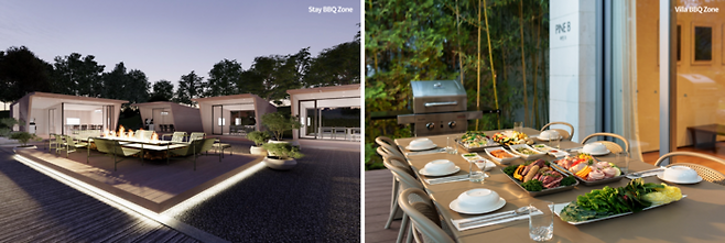 새롭게 탈바꿈한 바비큐 존 / 사진=스위트호텔 남원