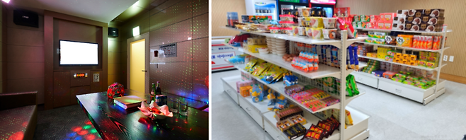 호텔 안에 있는 노래방과 무인 편의점 / 사진=스위트호텔 남원