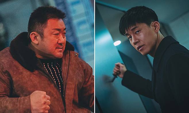 24일 개봉하는 ‘범죄도시 4’에서는 온라인 불법 도박과 가상화폐 상장 사기 범죄를 시원하게 응징한다. 에이비오엔터테인먼트·플러스엠엔터테인먼트 제공