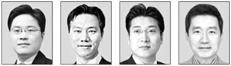 양해근, 조현수, 김지훈, 김동원(왼쪽부터 순서대로)