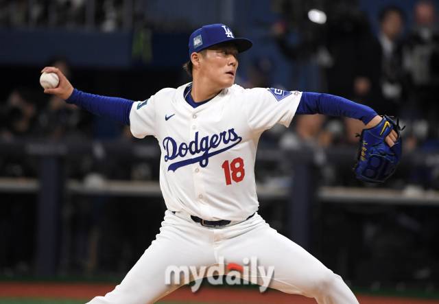 LA 다저스 야마모토 요시노부./고척 = 유진형 기자 zolong@mydaily.co.kr
