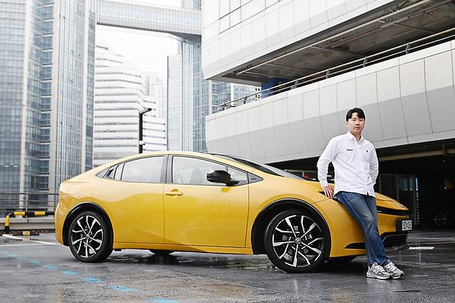 오네 레이싱 오한솔·토요타 프리우스 PHEV. 김학수 기자