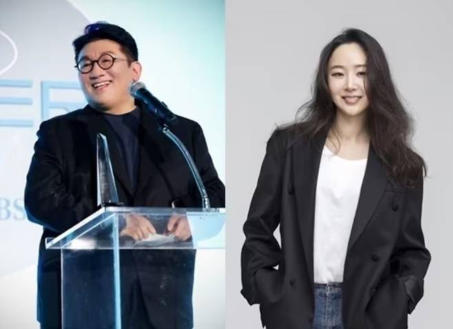 하이브 방시혁 의장과 어도어 민희진 대표 [사진=하이브, 어도어]