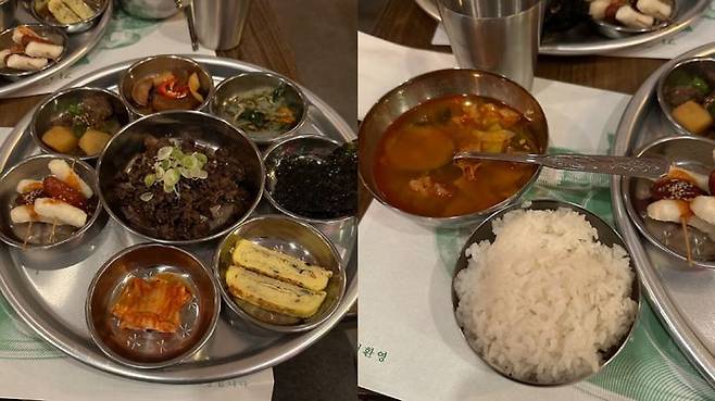 [서울=뉴시스] 미국 뉴욕 맨해튼 도심 한복판에 있는 한국식 기사식당 'Kisa'의 방문객들은 대개 호평했다. (사진= 구글맵 'Eric Chen' 리뷰 캡처) 2024.4.22. photo@newsis.com *재판매 및 DB 금지