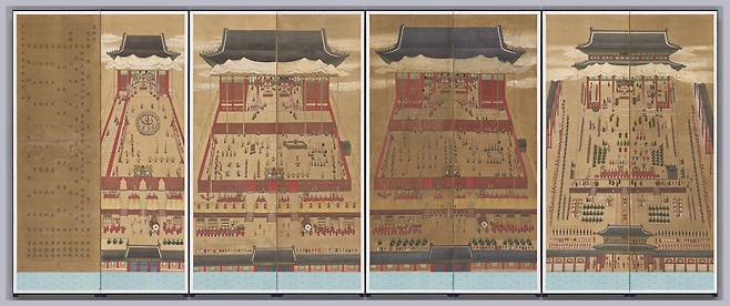'임진진찬도'(壬辰進饌圖) 고(故) 이건희 삼성 선대 회장 기증품 [국립중앙박물관 제공. 재판매 및 DB 금지]