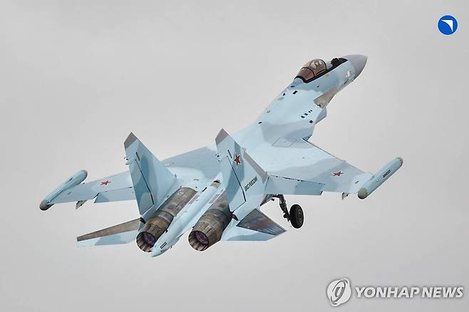 러시아 공군 수호이(Su)-35S 전투기가 비행하는 모습 [타스 연합뉴스 자료사진. 재판매 및 DB 금지]