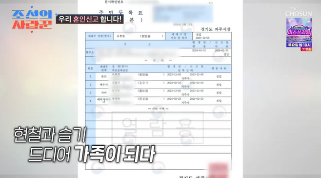 사진=TV조선 예능 ‘조선의 사랑꾼’