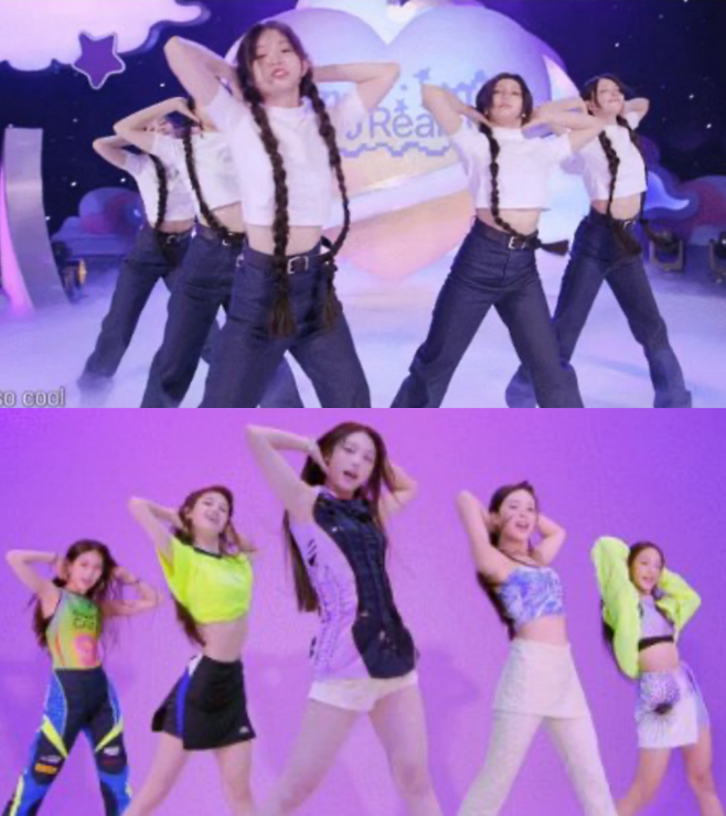 아일릿과 뉴진스. 사진 | 빌리프랩, 어도어