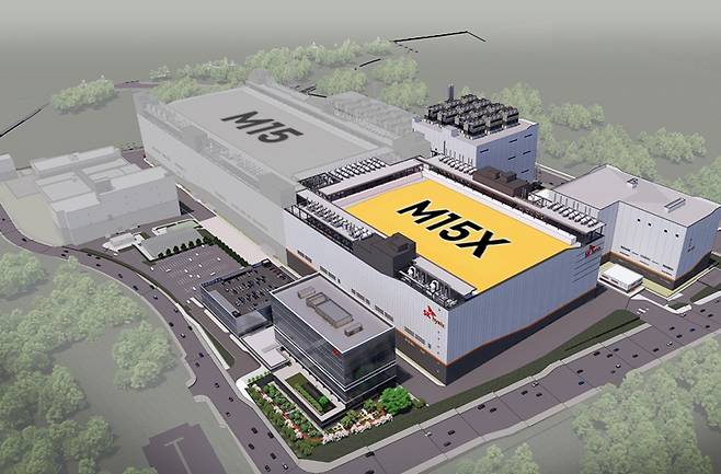 SK하이닉스가 충북 청주에 신규로 건설하는 팹(공장) M15X 건설 조감도. / 사진 = SK하이닉스 제공