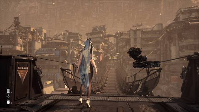 '스텔라 블레이드' 속 마을 자이온 [게임 화면 캡처]