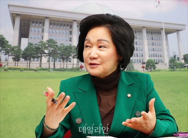 조명희 국민의힘 의원이 23일 오후 서울 여의도 국회 의원회관에서 데일리안과 인터뷰를 하고 있다. ⓒ데일리안 홍금표 기자