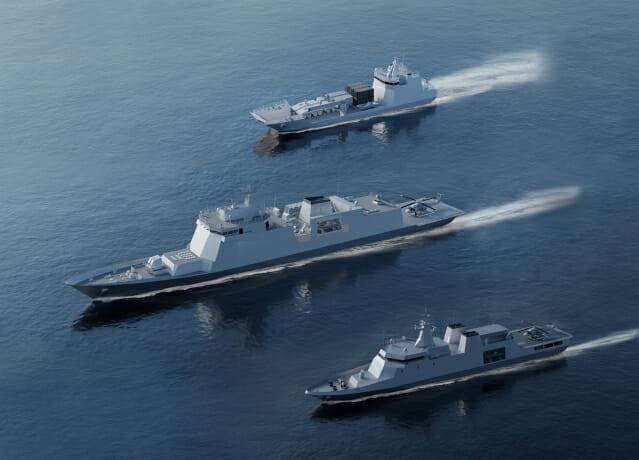 페루 함정사업은 3400톤급 호위함 1척, 2200톤급 원해경비함 1척 및 1400톤급 상륙함 2척을 페루 현지 조선소에서 건조하는 방식이다.HD현대중공업은 시마조선소와 협력해 오는 2030년까지 이들 함정을 순차적으로 페루 해군에 인도할 계획이다. HD현대중공업이 함정의 설계, 기자재 공급 및 기술 지원을 수행하고, 시마조선소가 최종 건조를 맡게 된다. [현대중공업]