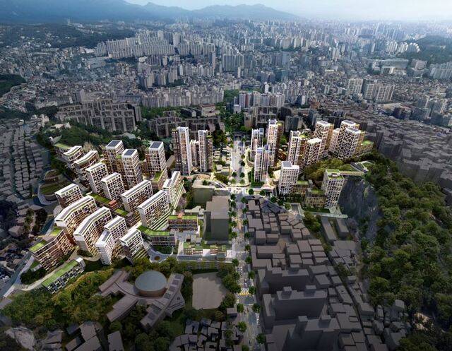 2023년 서울시가 공개한 종로구 창신·숭인동 일대 신속통합기획 개발 조감도. 과거 도시재생 1호 사업지로 선정됐으나 1000억원 가까운 예산 투입에도 주거환경이 나아지지 않아 민원이 끊기지 않던 곳이다. 서울시&nbsp;제공&nbsp;
