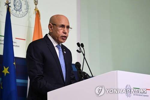 무함마드 울드 가주아니 모리타니 대통령 [EPA 연합뉴스 자료사진. 재판매 및 DB 금지]