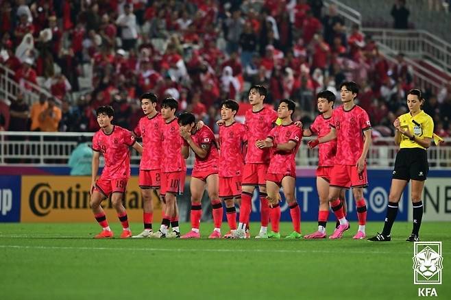 U-23 대한민국 축구 국가대표팀 선수들 모습. 사진=뉴스1