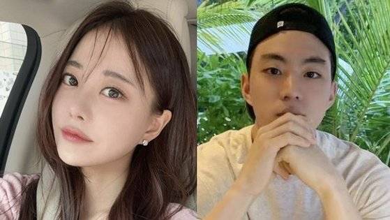 유튜버 아옳이(본명 김민영, 33, 사진 왼쪽)와 카레이서 서주원(30). 사진 인스타그램 캡처