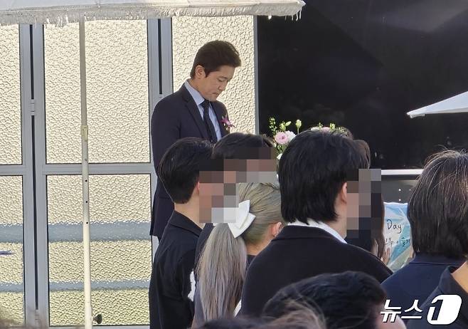 김대호 아나운서가 27일 대구에서 진행된 결혼식에서 사회를 보고 있다. ⓒ 뉴스1
