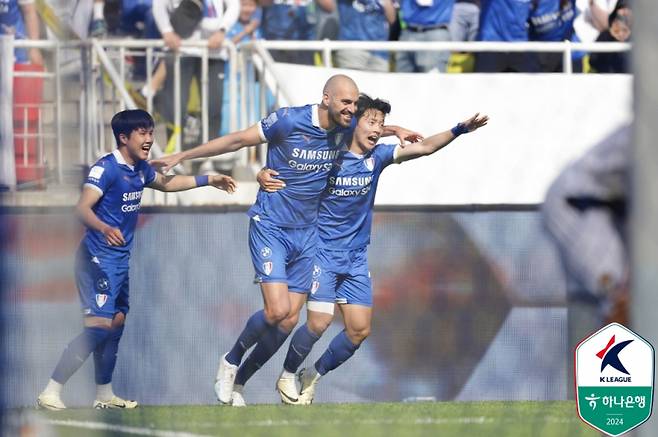 경남전 극적인 골을 터뜨린 뮬리치. 사진=프로축구연맹