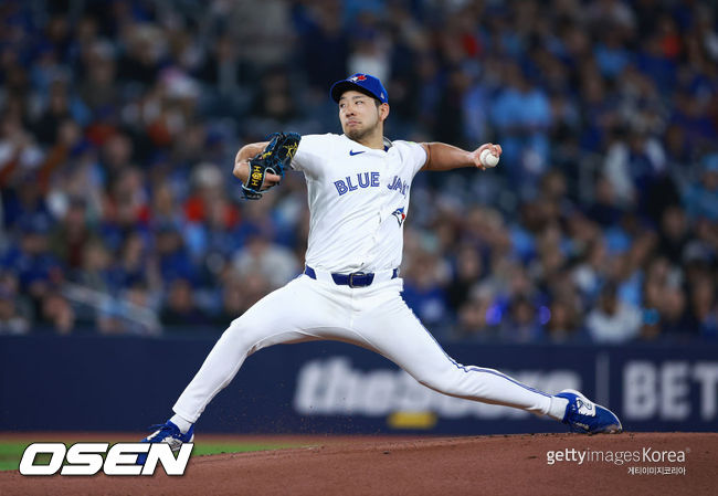 [사진] 토론토 블루제이스 유세이 기쿠치. ⓒGettyimages(무단전재 및 재배포 금지)