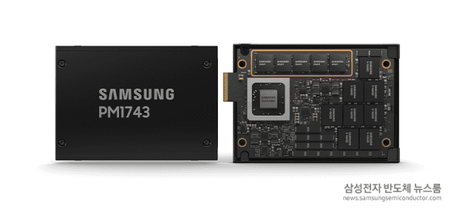 삼성전자 PCIe 5.0 기반 서버용 고성능 SSD 'PM1743'(사진=삼성전자)