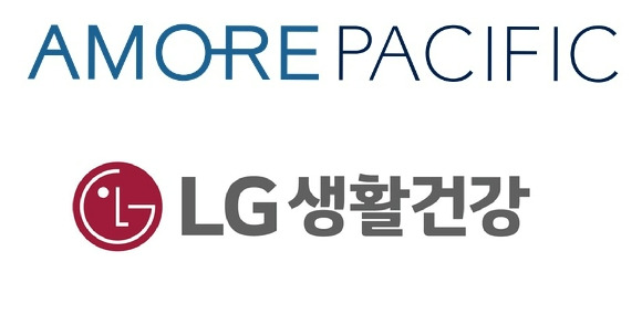 아모레퍼시픽, LG생활건강 로고. [사진=각 사]