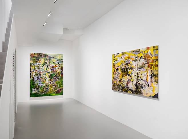 An installation view of Cecily Brown's exhibition "Nana and Other Stories" at Gladstone Gallery in Seoul (Courtesy of the artist and Gladstone Gallery)