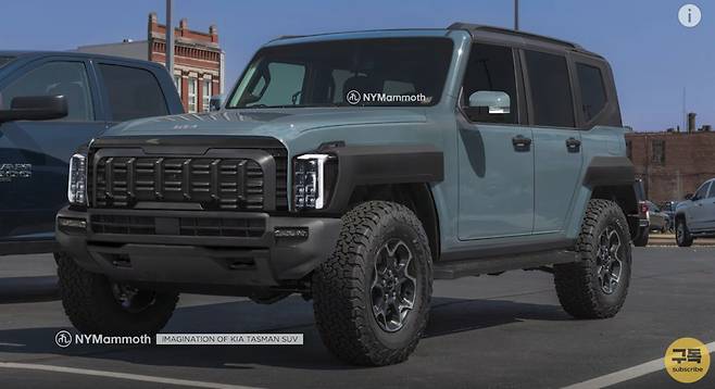 기아 '타스만 SUV' 상상도 (출처 : 뉴욕맘모스)
