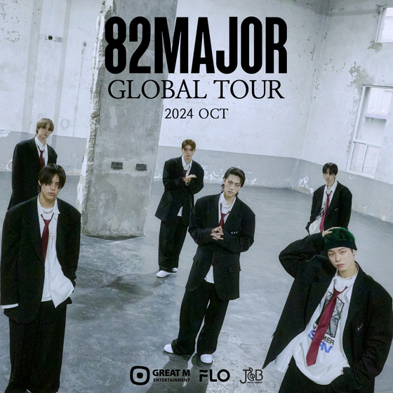 Rookie boy band 82Major will go on its first world tour in the latter half of 2024. [GREAT M ENTERTAINMENT]