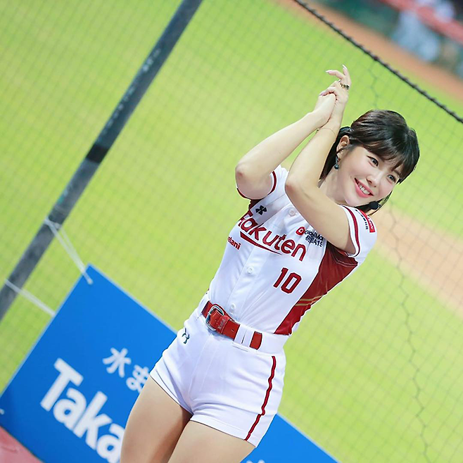 대만프로야구 응원단장 좡좡. 사진=라쿠텐 몽키스