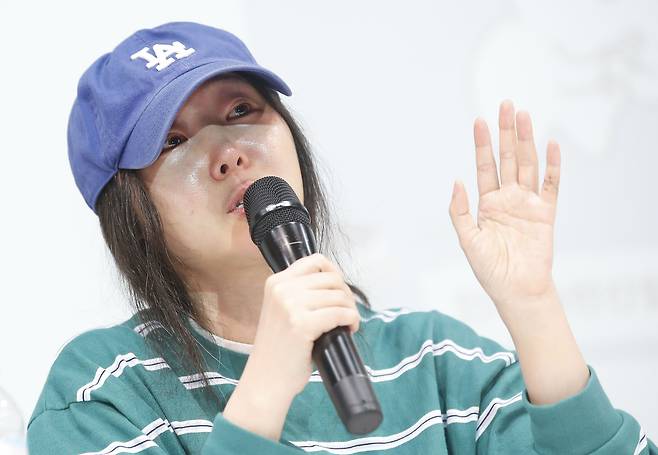 그룹 뉴진스의 소속사 어도어 민희진 대표는 지난 2월 뉴진스 전속계약 해지권을 요구했었다. /뉴스1