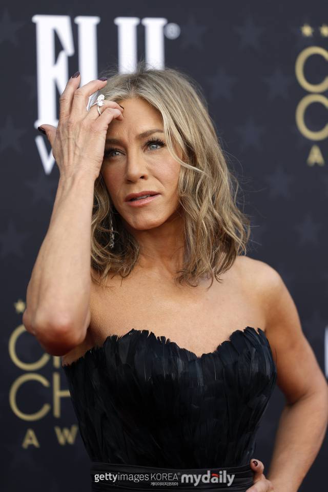 지난 1월 크리틱스 초이스 레드카펫에 참석한 제니퍼 애니스톤/게티이미지코리아