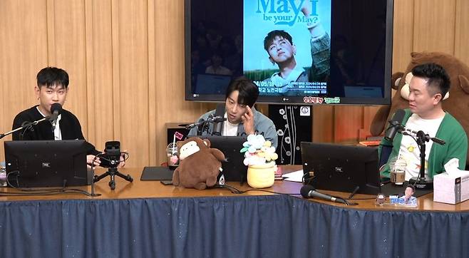 사진=왼쪽부터 크러쉬, 황치열, 김태균/SBS 파워FM ‘두시탈출 컬투쇼’ 캡처