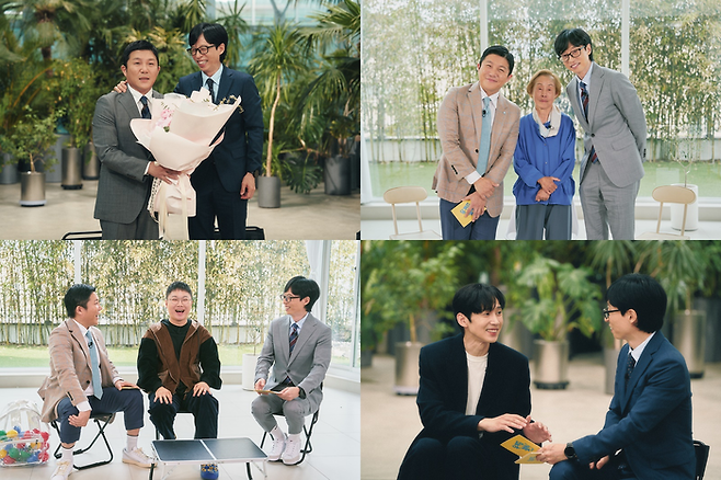 배우 박성훈(왼쪽 아래)이 출연한 tvN 예능 ‘유퀴즈 온 더 블럭’ 1일 방송 장면. 사진 tvN