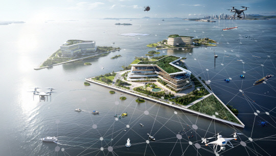 해상스마트시티(Floating Smart City) 구상안.  <자료:KIOST>