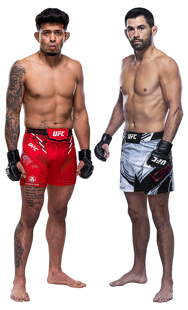 밴텀급 12위 조너선 마르티네스(왼쪽), 11위 도미닉 크루스 UFC 프로필. 사진=TKO
