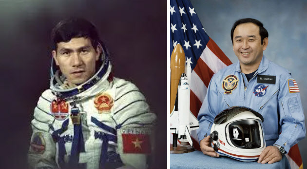 팜뚜언 우주 비행사(왼쪽)와 엘리슨 오니즈카 우주비행사의 공식 초상화.(사진=미항공우주국)
