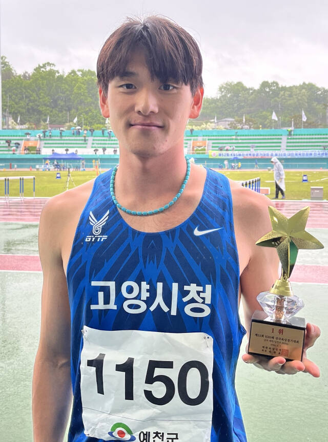남자 일반부 800m 우승자 김규태. 고양시청 제공