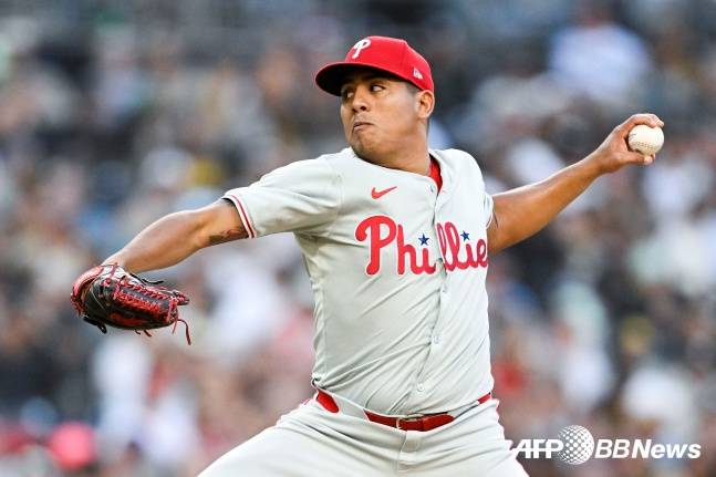 필라델피아의 레인저 수아레즈. /AFPBBNews=뉴스1