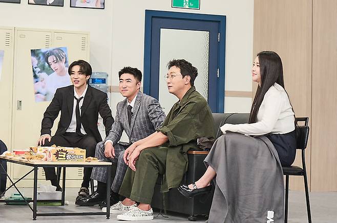 왼쪽부터 선우, 장동민, 탁재훈, 유정.