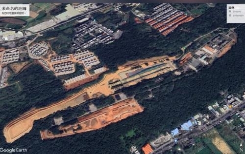 구글에 공개된 북부 타오위안의 ‘대만판 토마호크’ 슝펑-2E 순항미사일 부대. 대만 연합보