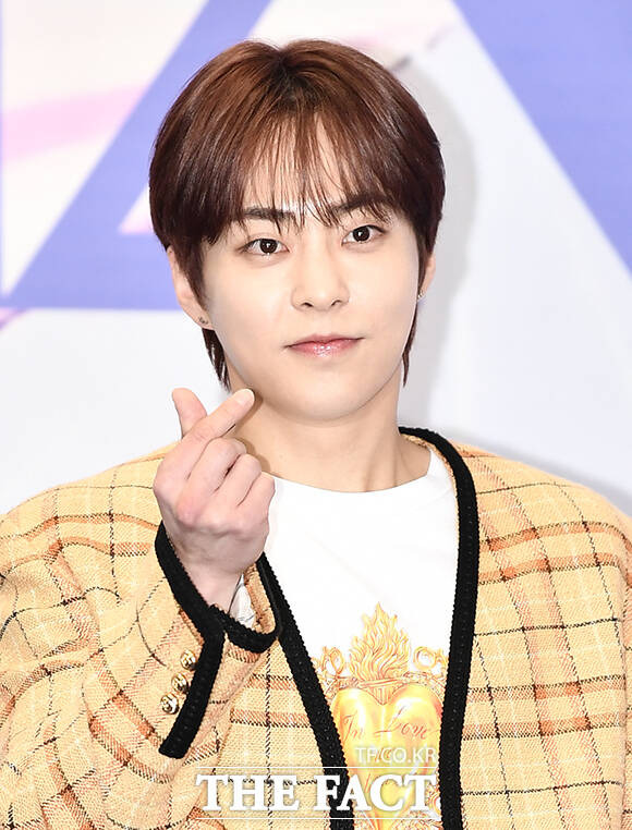 엑소 시우민이 '메이크메이트원' 제작발표회에서 "MC로서 성장하는 모습을 보여주겠다"고 각오를 전했다. /박헌우 기자
